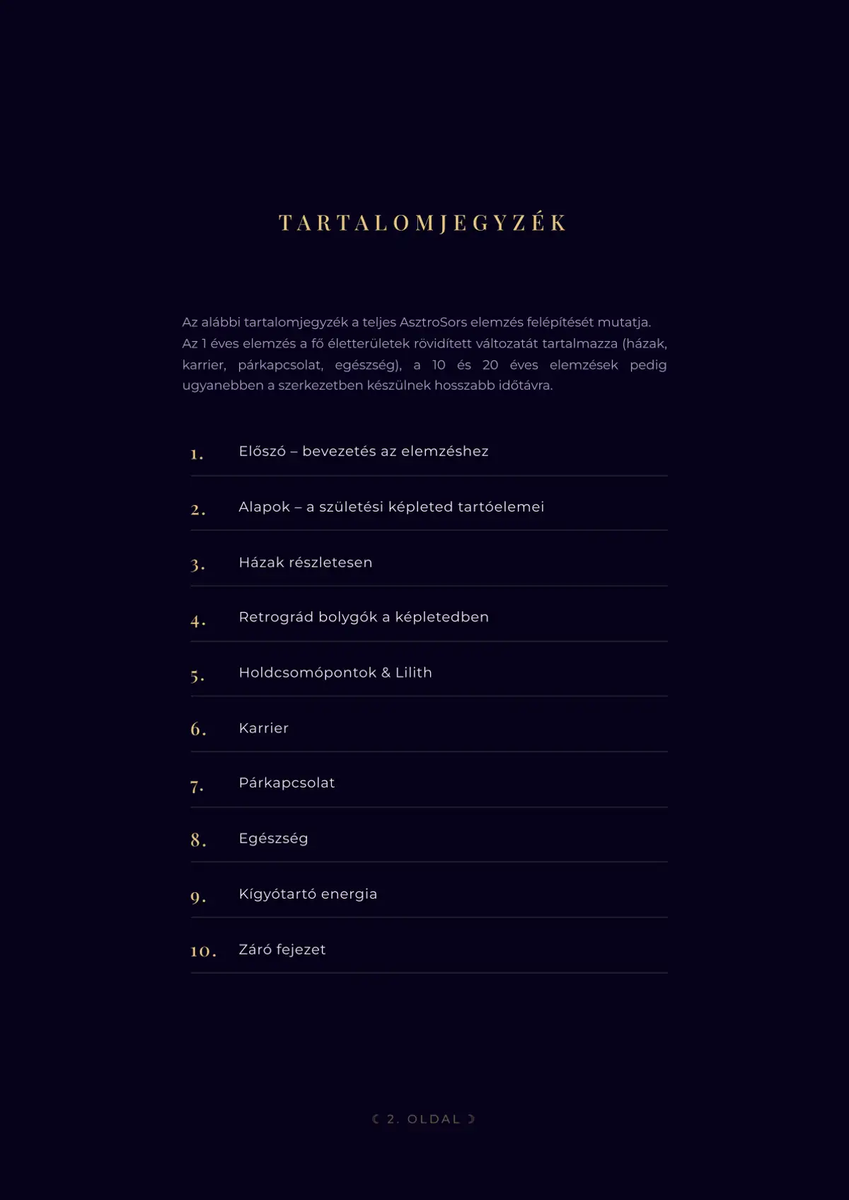 Asztrológiai elemzés – 2. oldal