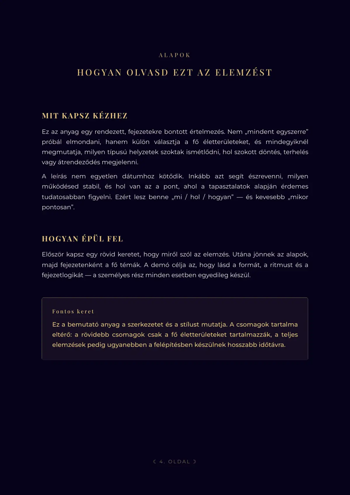 Asztrológiai elemzés – 4. oldal