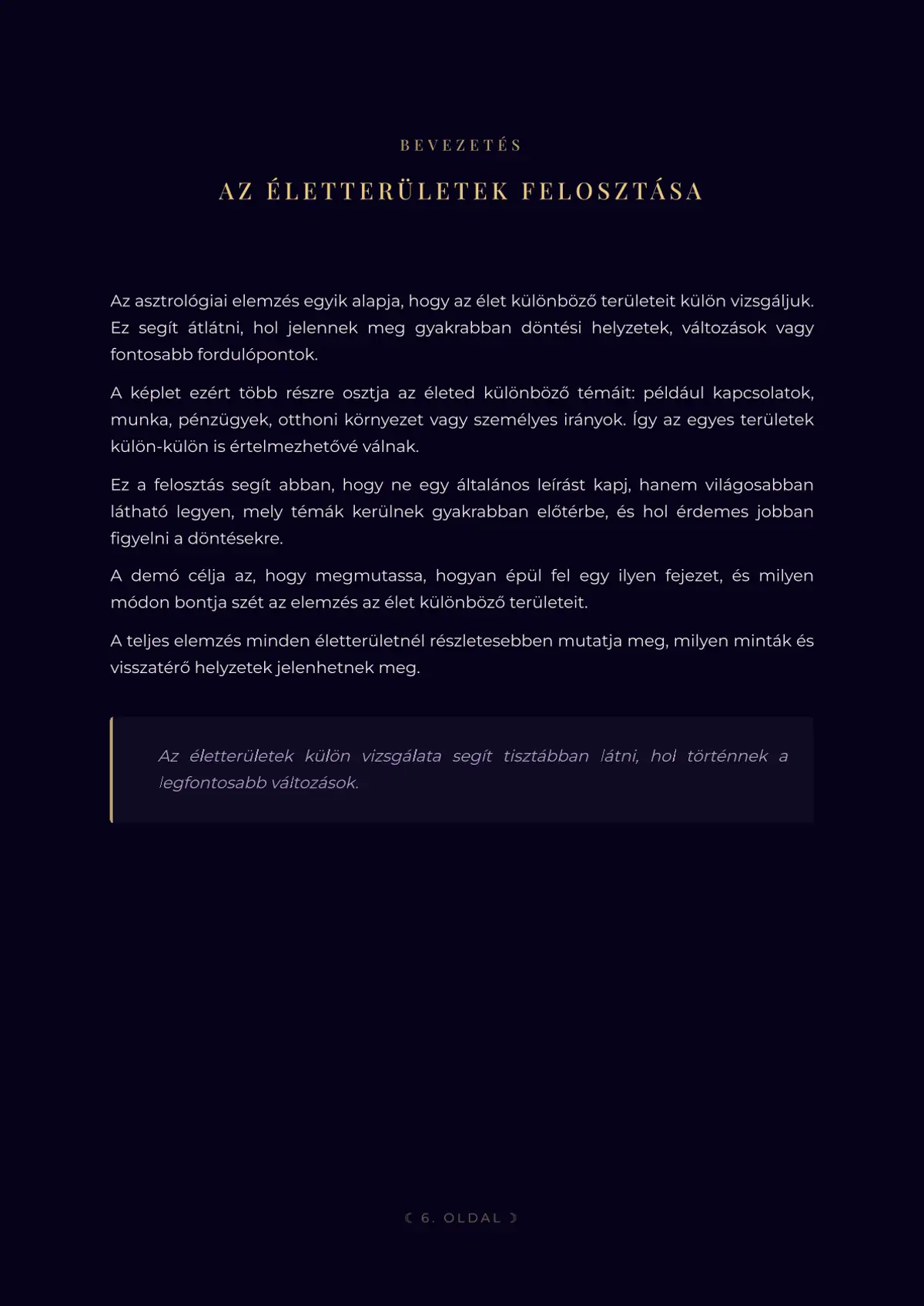 Asztrológiai elemzés – 6. oldal