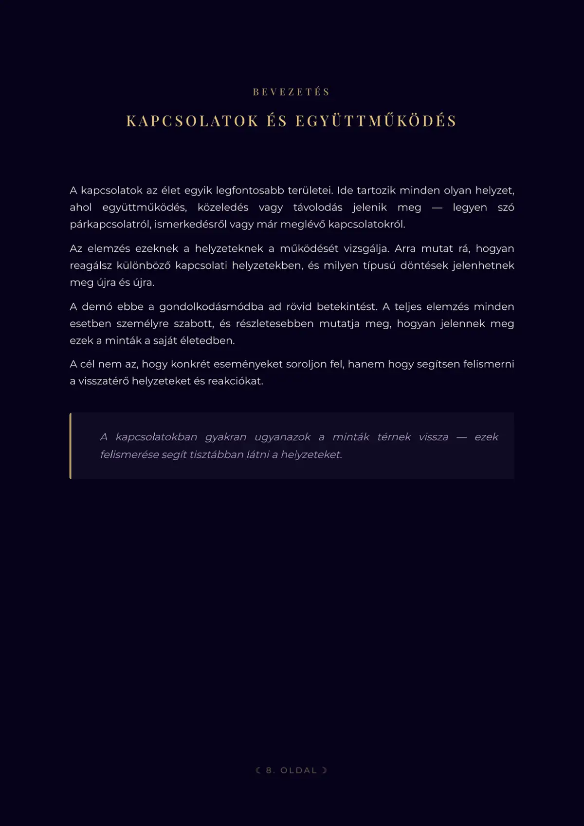 Asztrológiai elemzés – 8. oldal